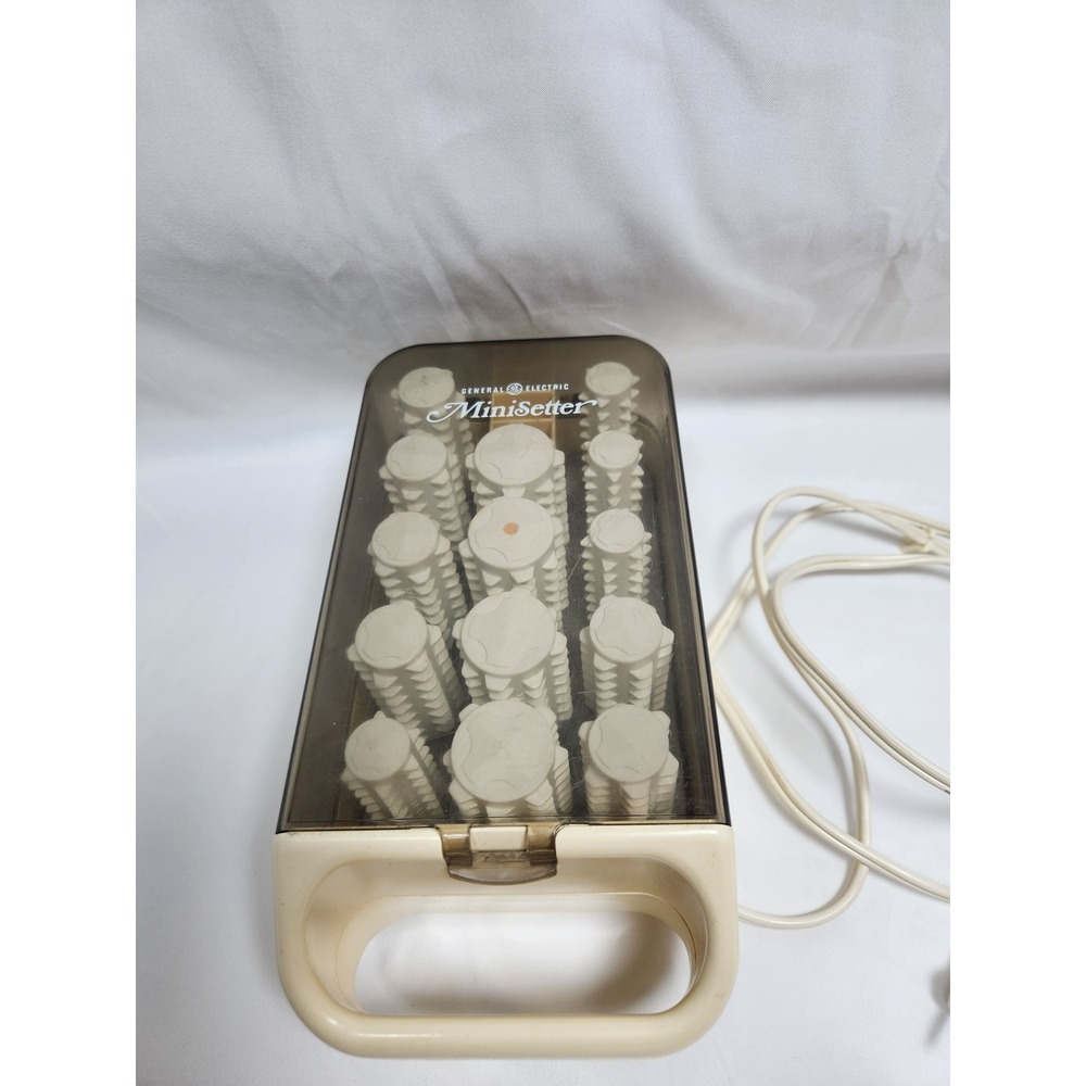 Vintage GE General Electric MiniSetter Hair Setter 14 Rollers HCD-8 Dry Use